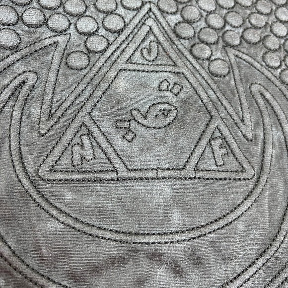 Unif Vegan Leather Cropped Top Textured Dots Black Wash Tank Revolve Grunge - Picture 5 of 14